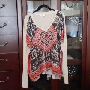 Cabi Lightweight Print Top